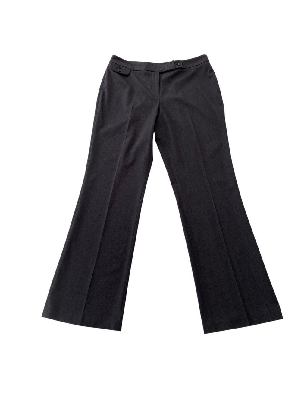 Bianca Nygard trousers pants grey wool blend contemporary high rise wide legs 12